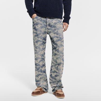 Monogram Denim Skate Trousers