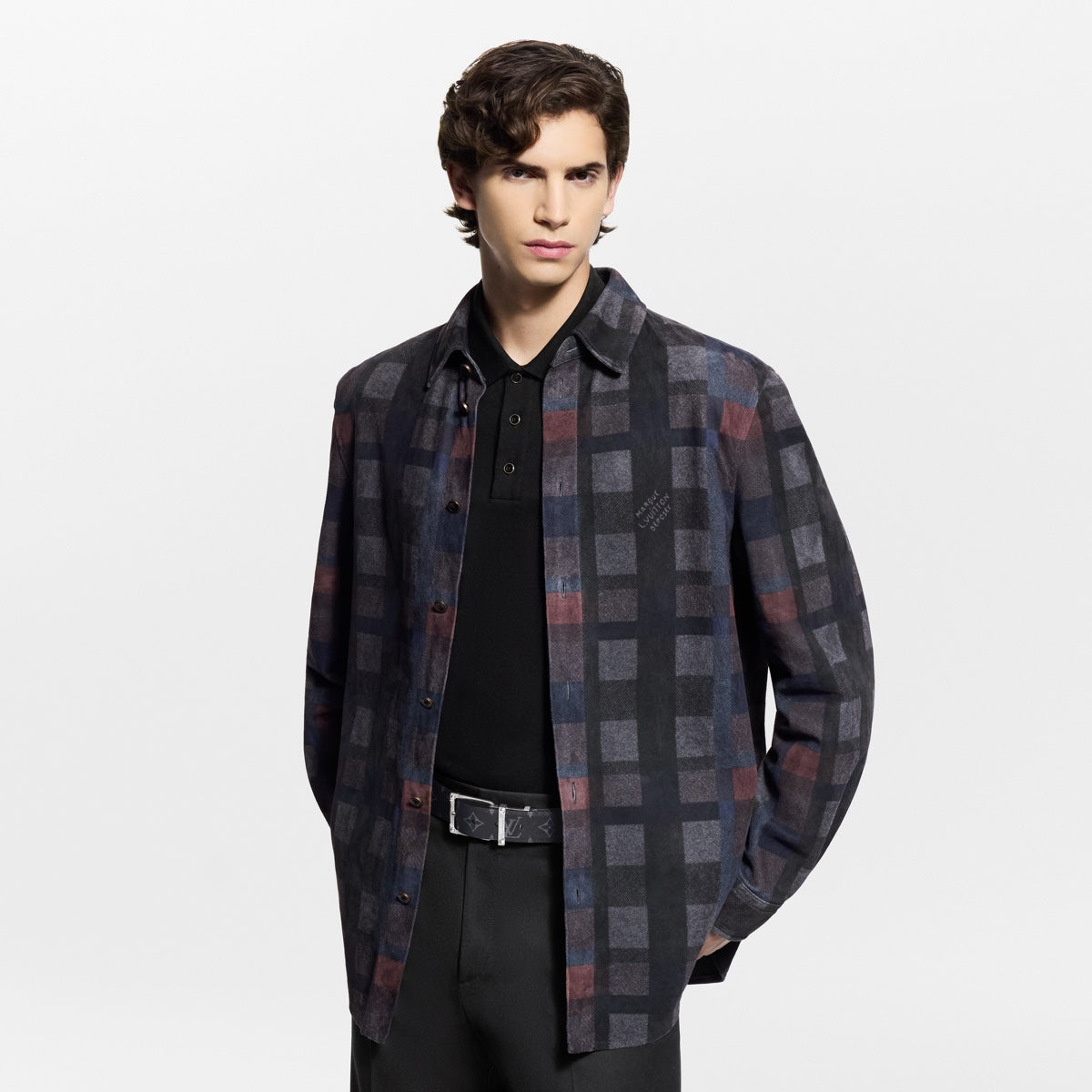 Printed Leather Shirt