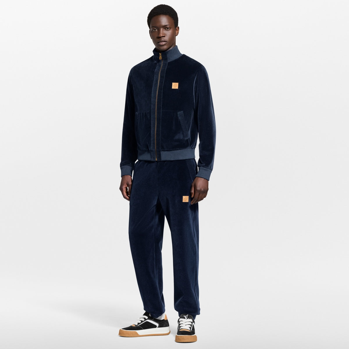 Chic Velvet Tracksuit Top