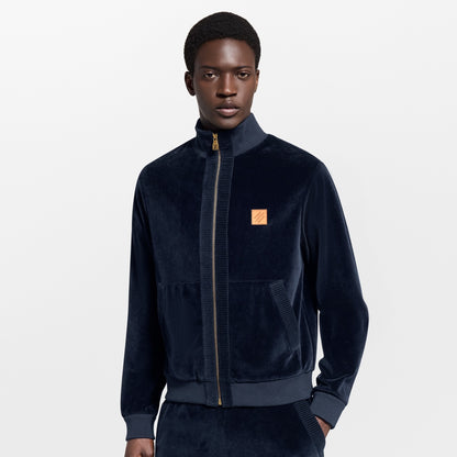Chic Velvet Tracksuit Top