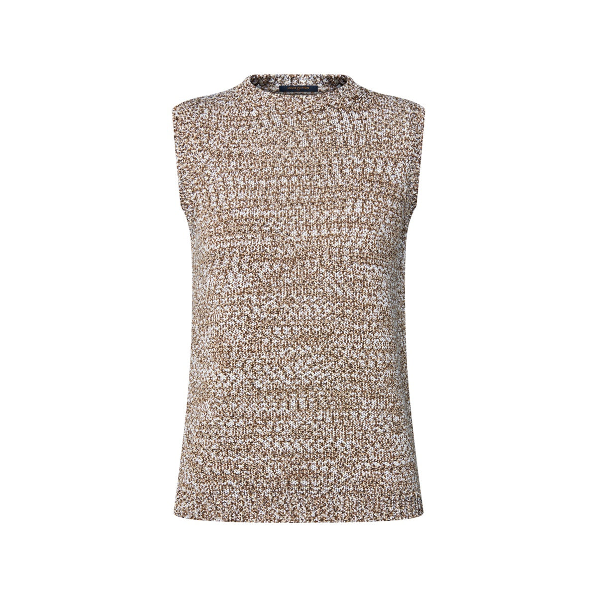 Sleeveless Tweed Knit Jumper