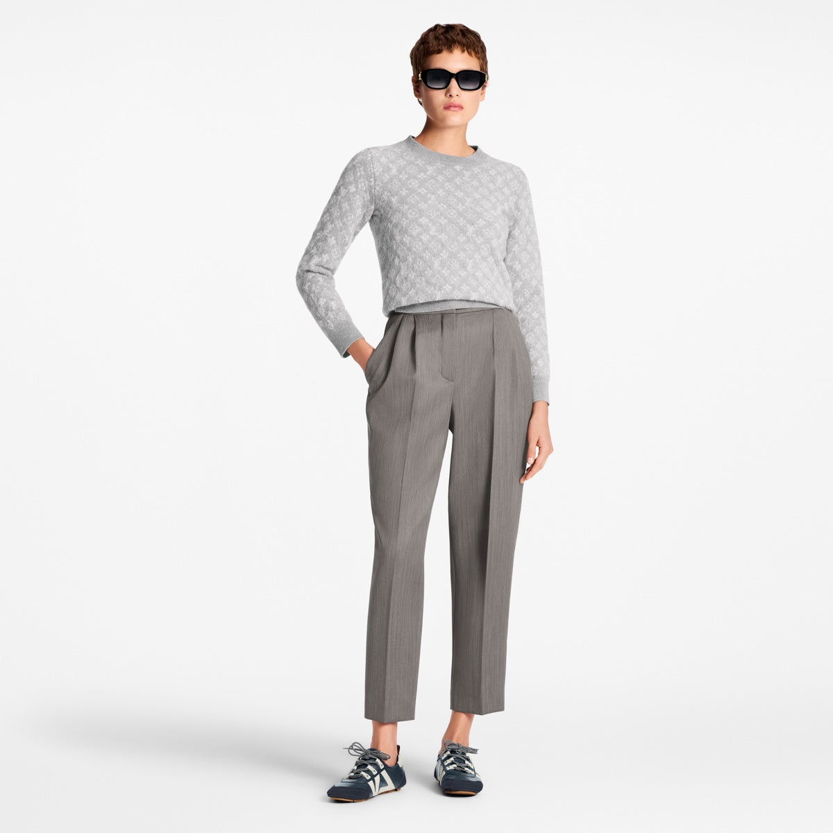 Monogram Brushed Knit Jumper