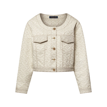 3D Monogram Denim Jacket