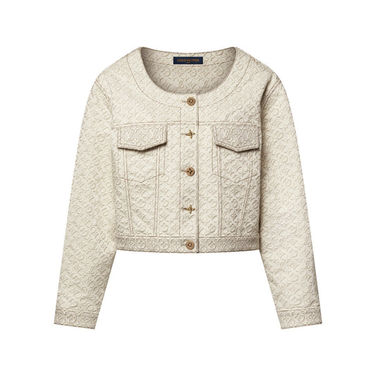 3D Monogram Denim Jacket