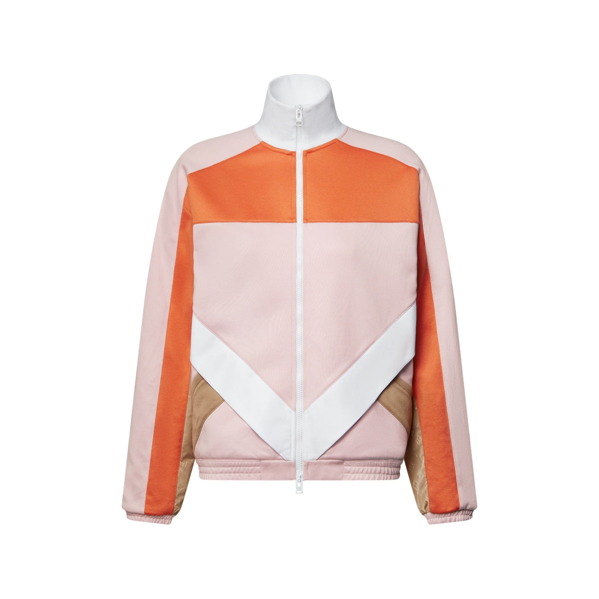 Colour-Blocked Zip-Up Jacket