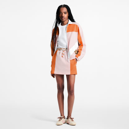 Colour-Blocked Zip-Up Jacket