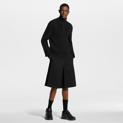 Half-Zip Knitted Signature Jumper