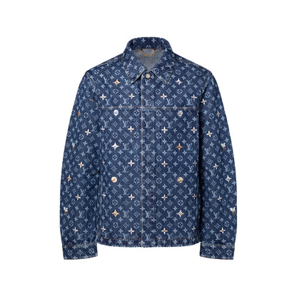 Monogram Embroidered Denim Overshirt