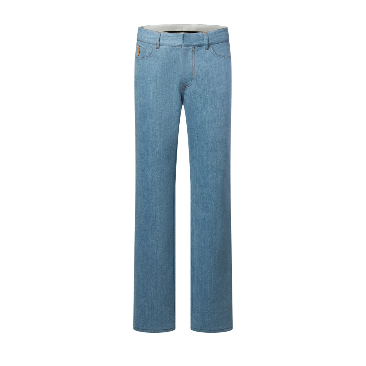Silk-Blend Denim Trousers