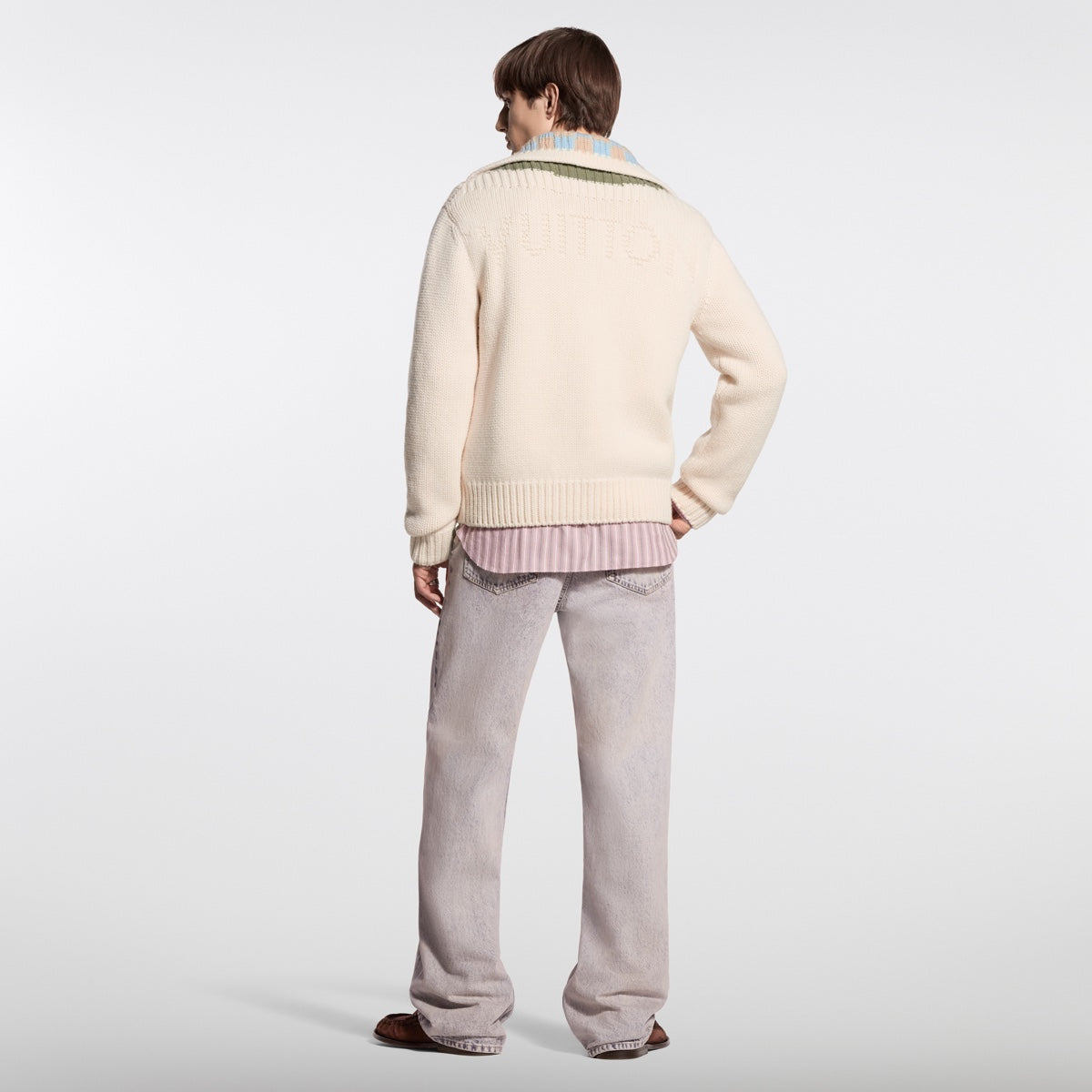 Zipped Intarsia Track Top