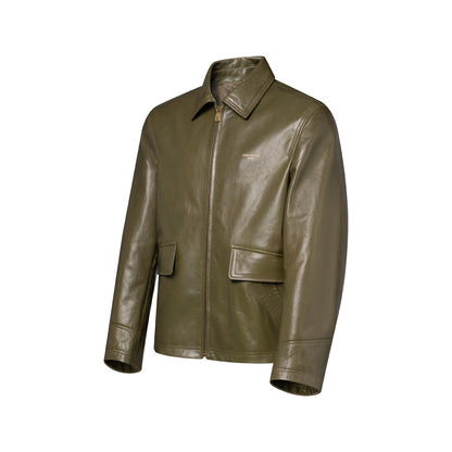 Leather Zipped Jacket
