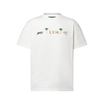 LV x The Darjeeling Limited Embroidered Short-Sleeved Crewneck