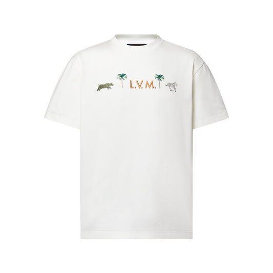 LV x The Darjeeling Limited Embroidered Short-Sleeved Crewneck