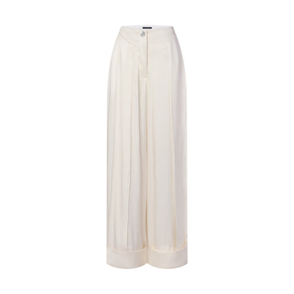 Silk Pleat Trousers