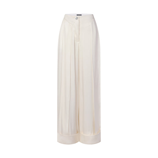 Silk Pleat Trousers