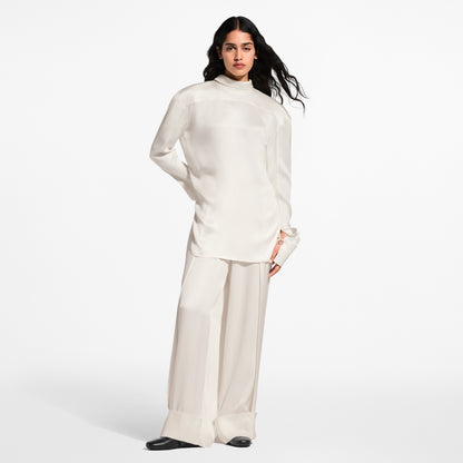 Silk Pleat Trousers