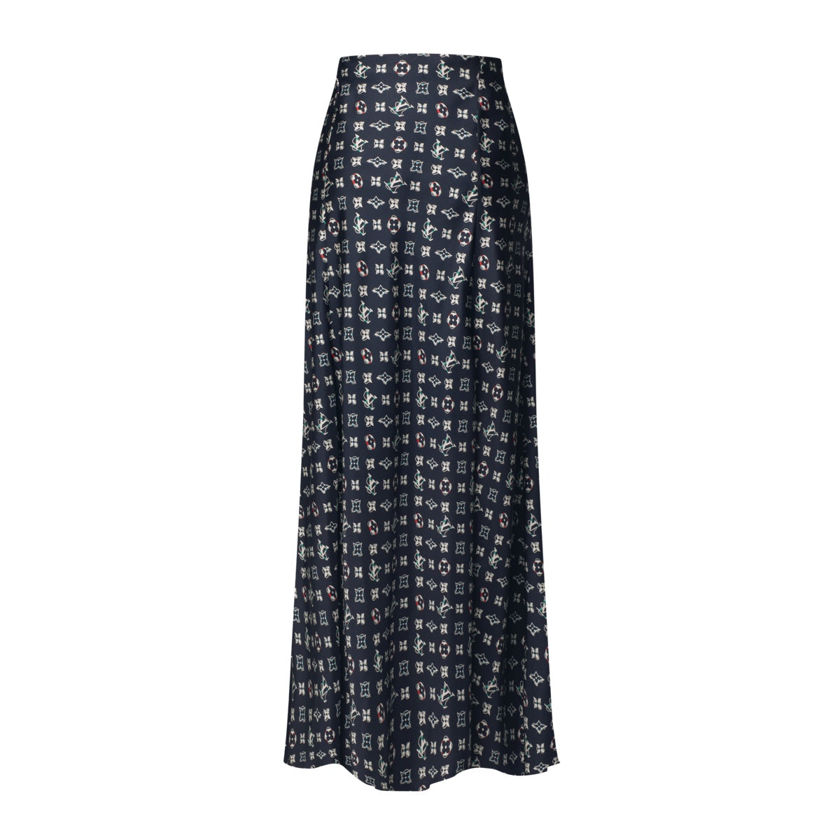 Monogram Buoy Flared Maxi Skirt