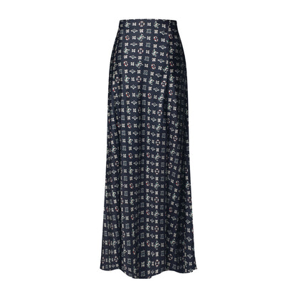 Monogram Buoy Flared Maxi Skirt