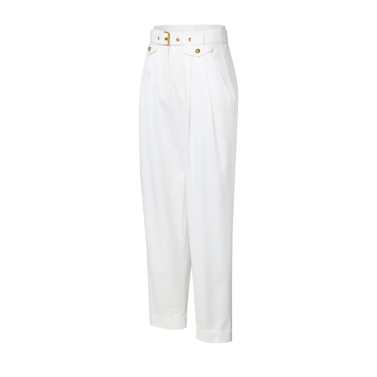 Belted Carrot Trousers