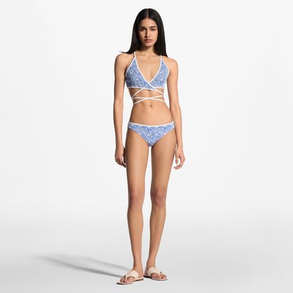 Monogram Foliage Bikini Bottoms