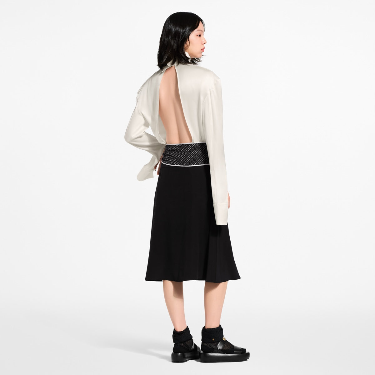 Monogram Scarf Skirt