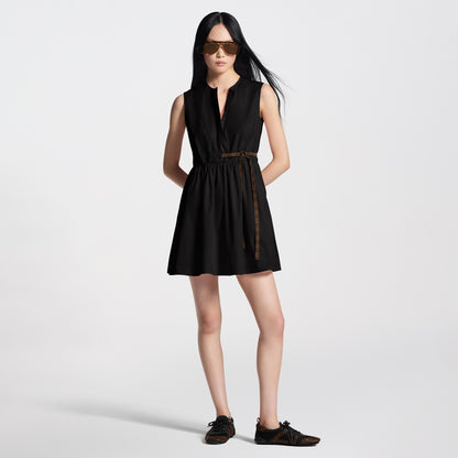 Monogram Drawstring Dress