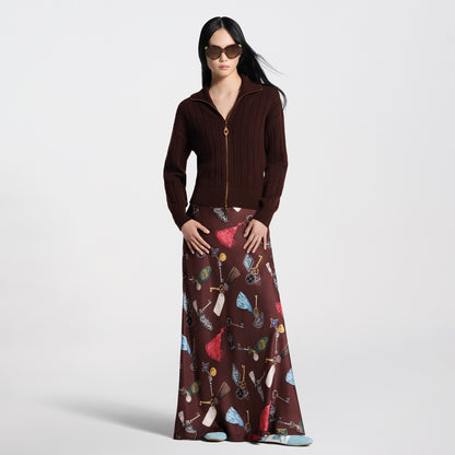 Getaway Print Maxi Skirt