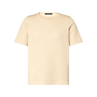 3D Monogram Knit Top