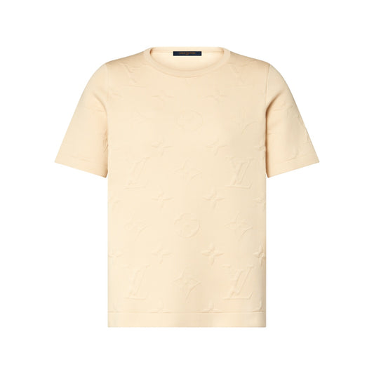 3D Monogram Knit Top