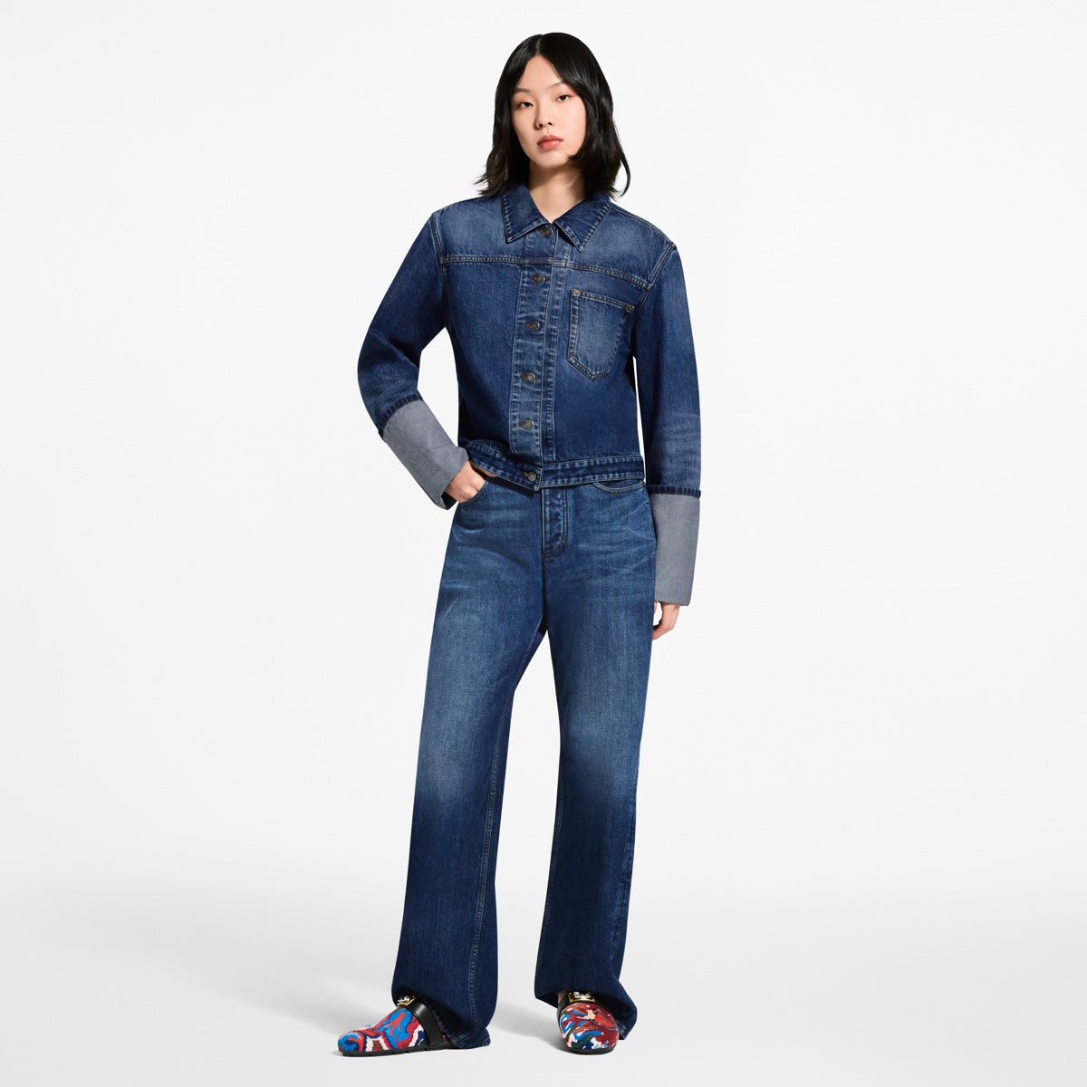 XL Cuff Denim Jacket