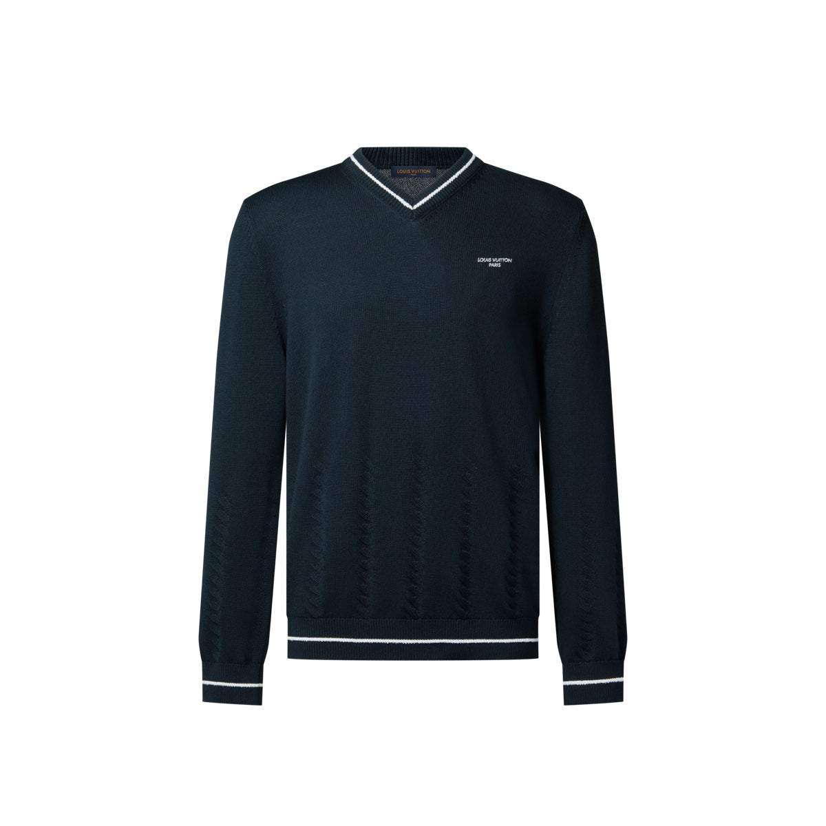 Silk Blend Cable V-Neck Jumper