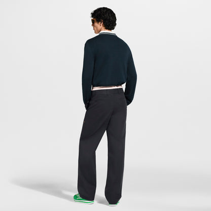 Silk Blend Cable V-Neck Jumper