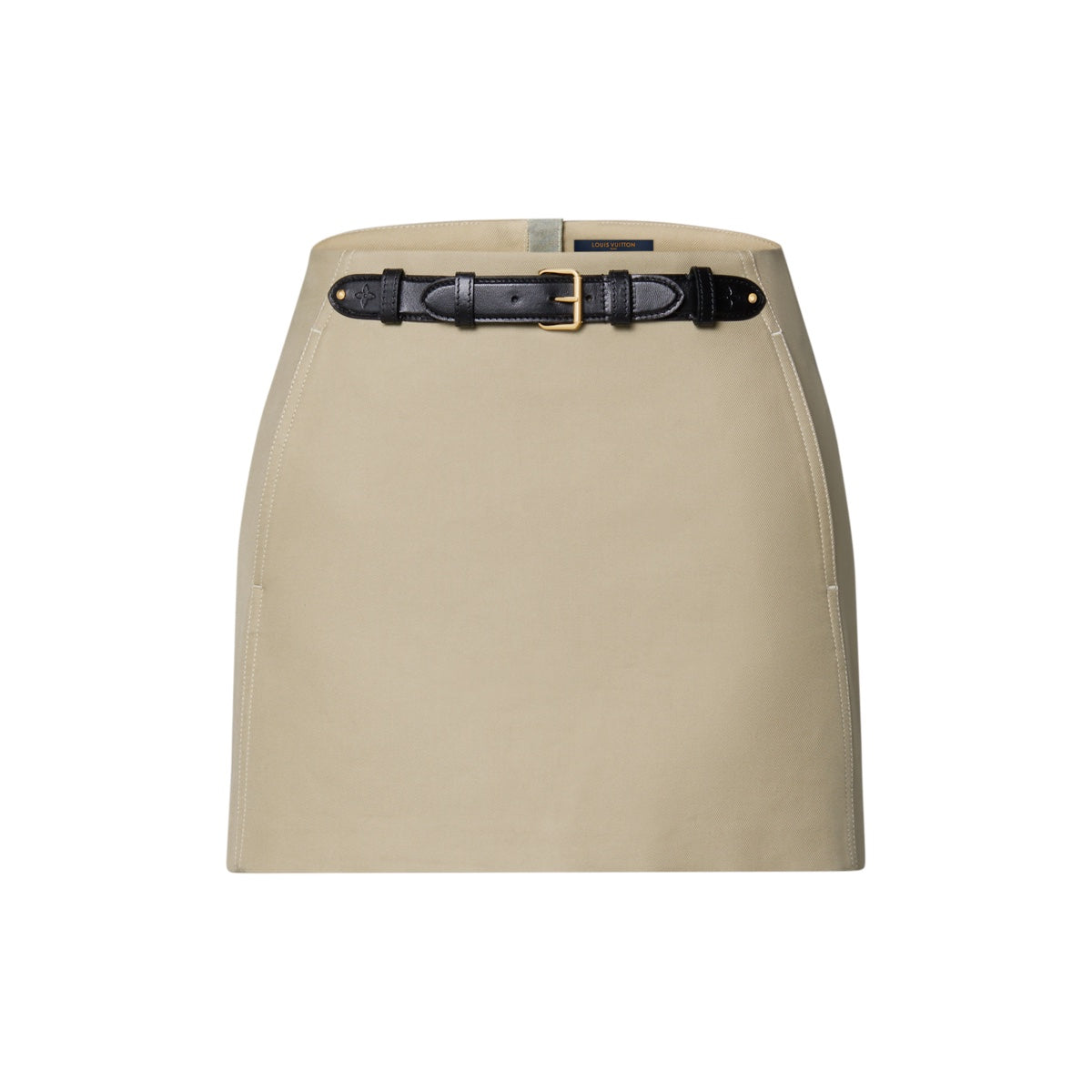 Belt Front Mini Skirt