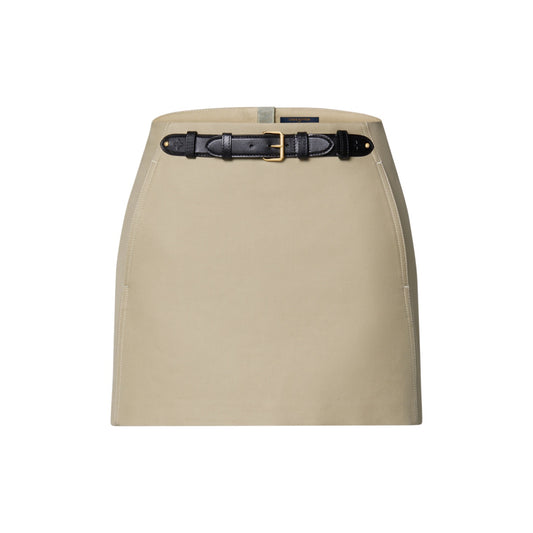 Belt Front Mini Skirt