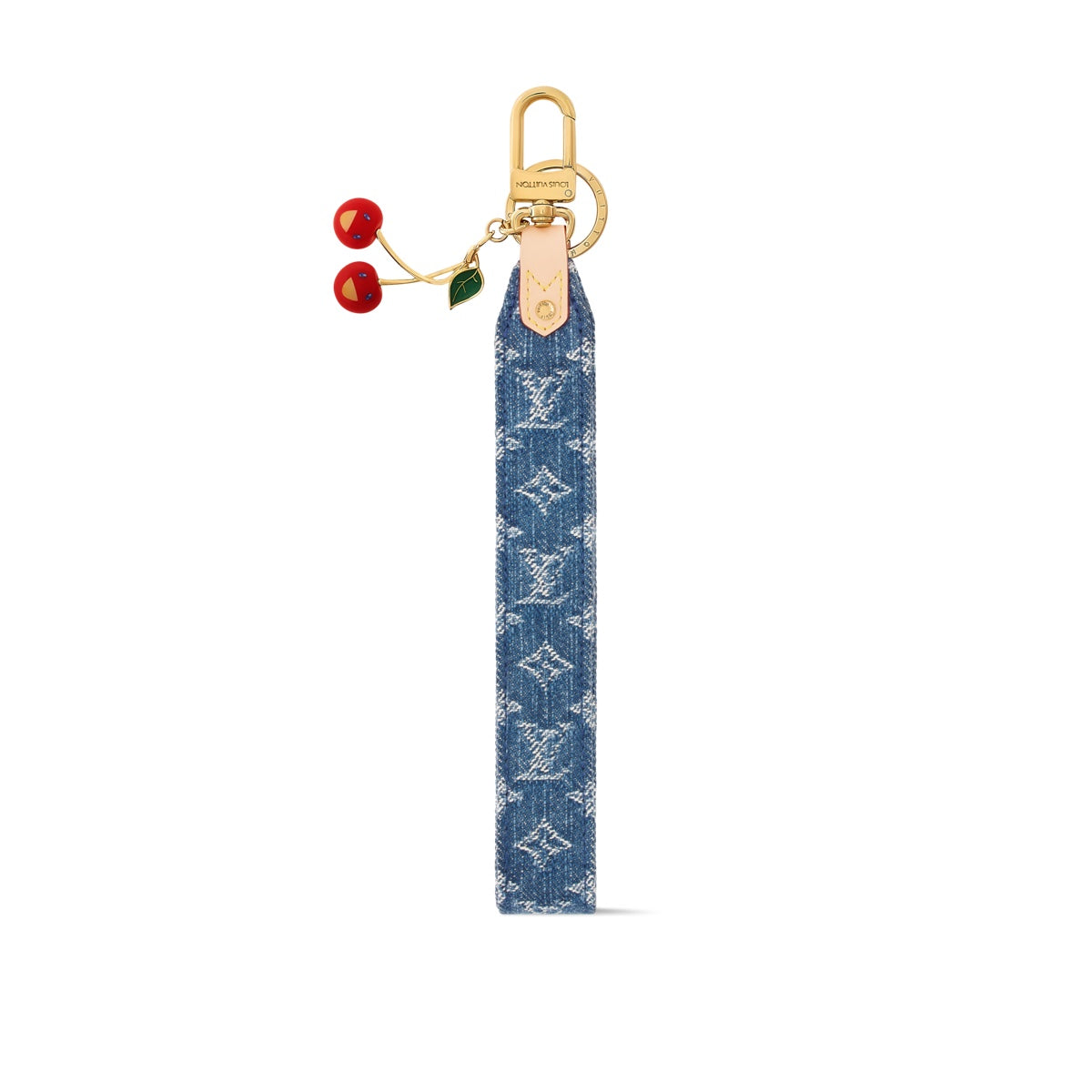 LV x TM Denim Cerise Dragonne Bag Charm