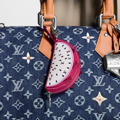 LV Dragon Fruit Bag Charm