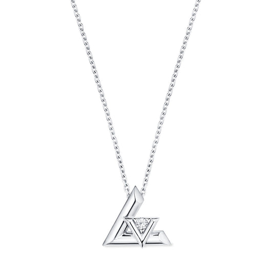 LV Volt One Small Pendant, White Gold And Diamond