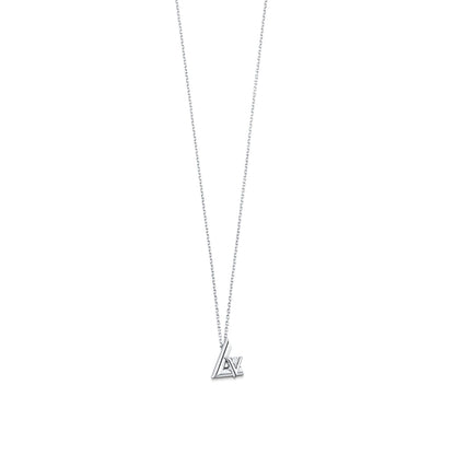 LV Volt One Small Pendant, White Gold And Diamond