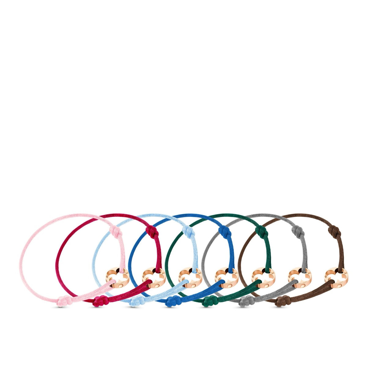 Empreinte Cord Bracelet, Pink Gold