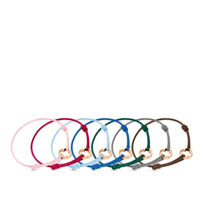 Empreinte Cord Bracelet, Pink Gold