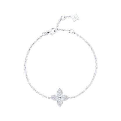 Idylle Blossom Bracelet, White Gold, Diamonds