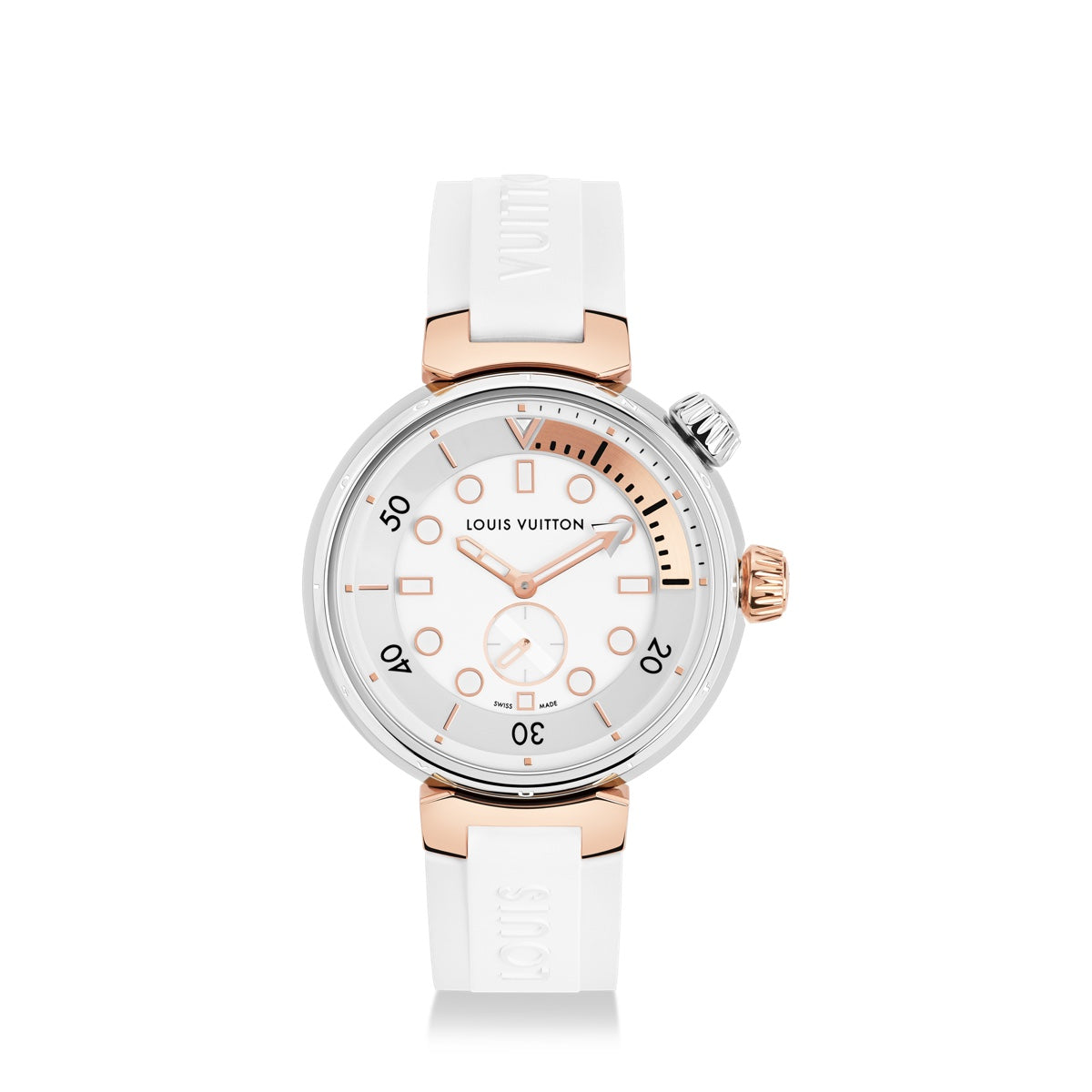 Tambour Street Diver, Quartz, 39.5 MM, Steel and Rose Gold