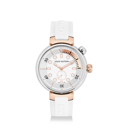 Tambour Street Diver, Quartz, 39.5 MM, Steel and Rose Gold