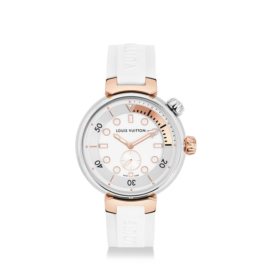 Tambour Street Diver, Quartz, 39.5 MM, Steel and Rose Gold