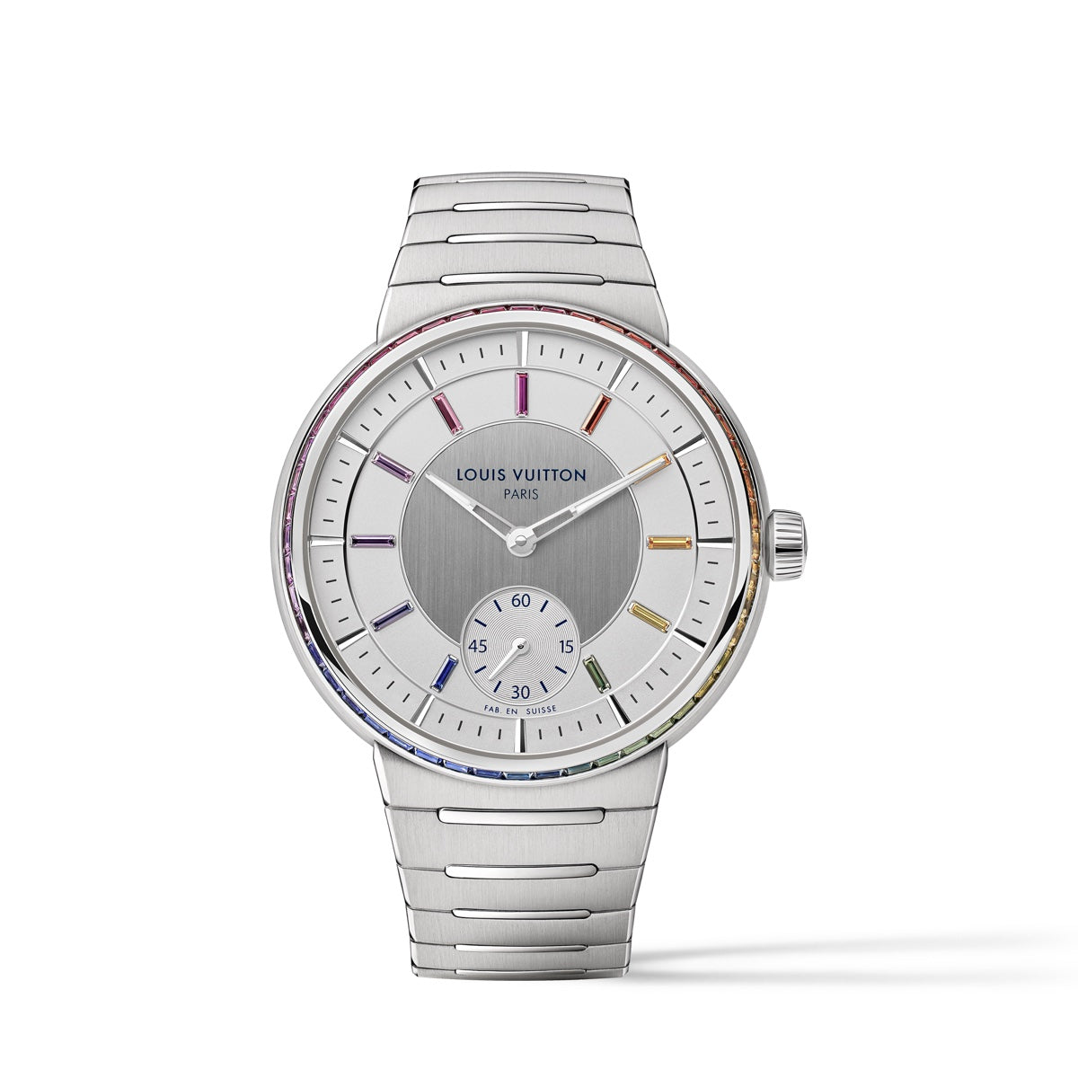 Tambour, Automatic, 40MM, Platinum, Sapphires and Rubies