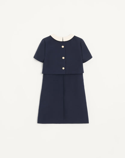 Crepe Couture Short Dress