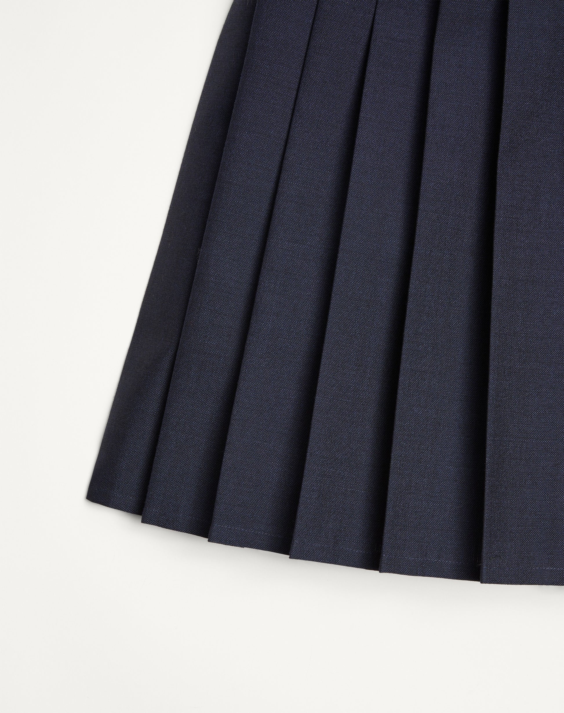 Pleated Wool-mohair Culottes