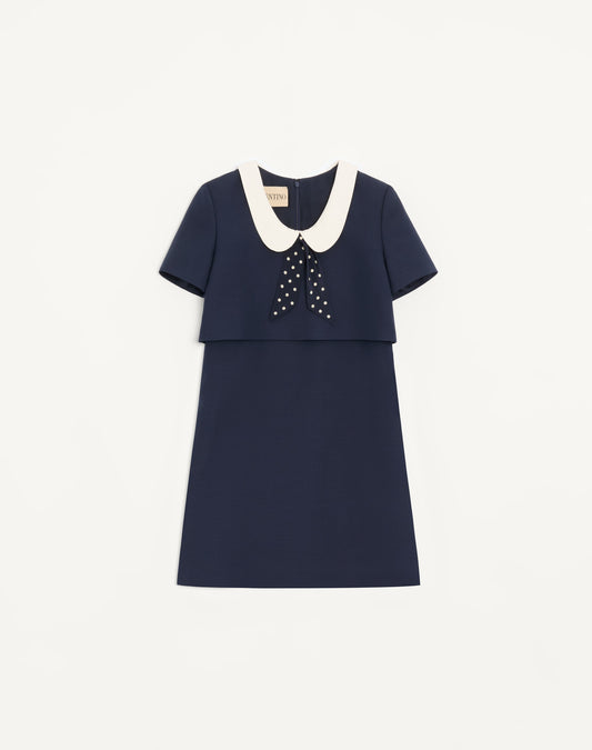 Crepe Couture Short Dress