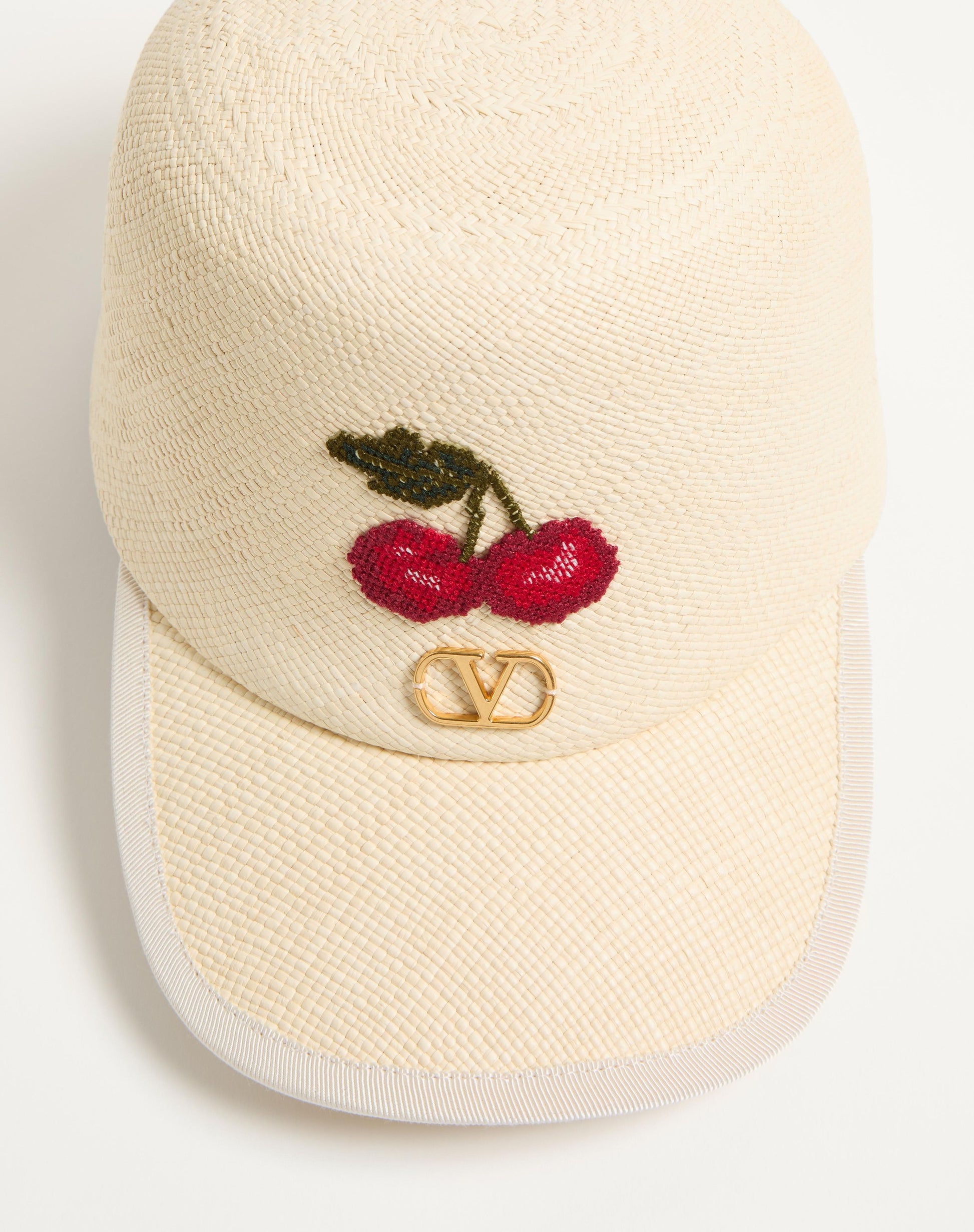 Cherryfic Baseball Cap In Straw