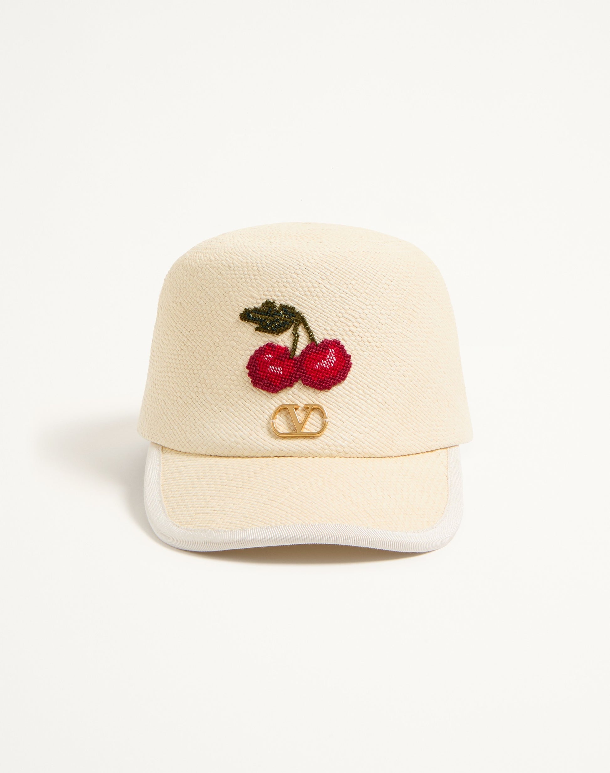 Cherryfic Baseball Cap In Straw